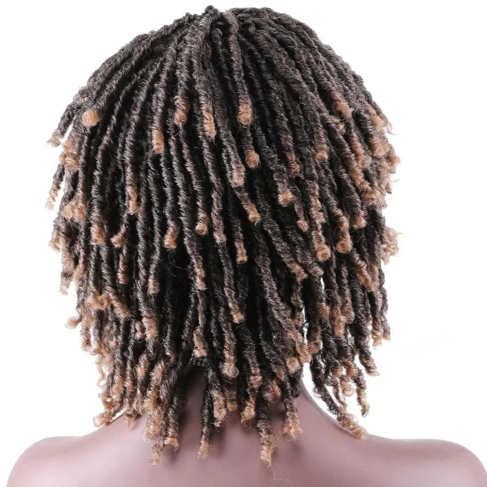 Wholesale 8inch Short Machine Made Afro Curly Synthetic Hair Wigs For Black Women