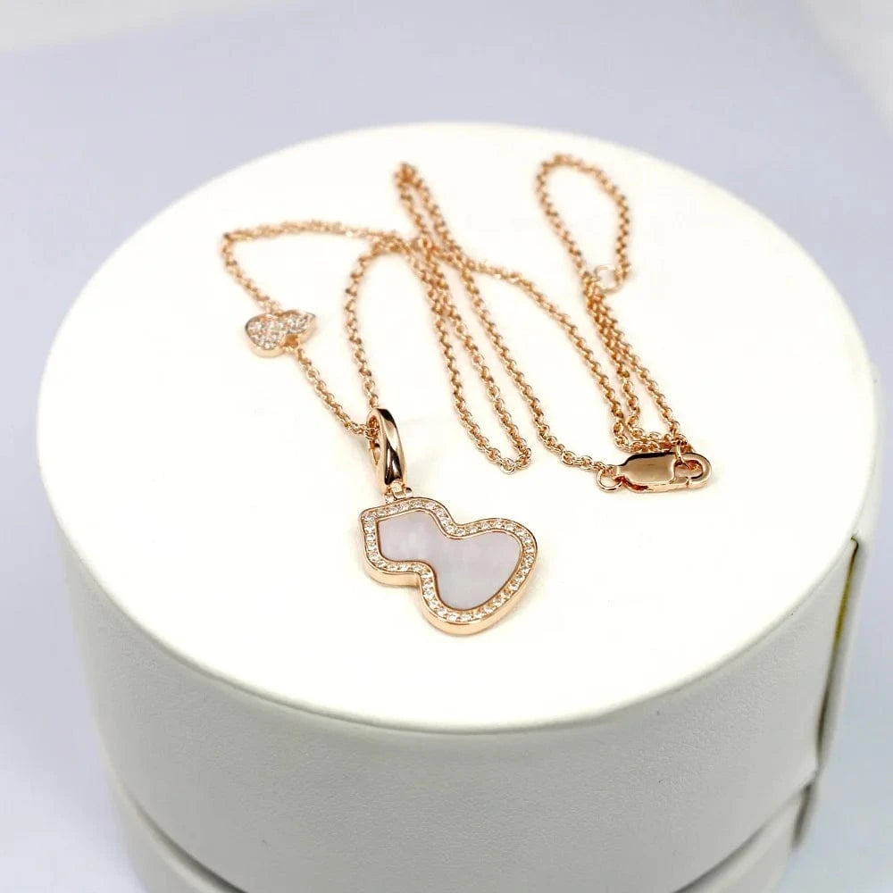 Wholesale 925 Silver Jewelry Women's Gold Plated Necklace Lovely Mini Accessories Non Allergic Jewelry Wholesale