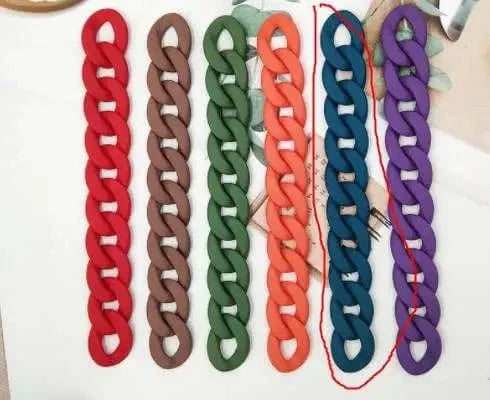 Wholesale Acrylic Cuban Chain Jewelry Lock Necklace Transparent Resin Rock Punk Long Chain Choker Collar Pendant for Men Women