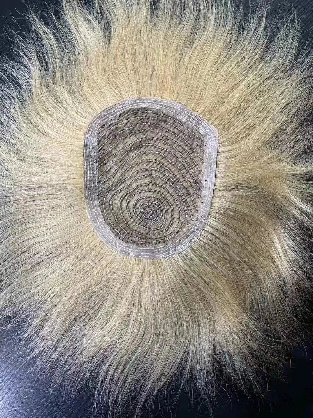 Wholesale Beauty Products Easy To Wear Human Hair Topper Free Part Silk Base Toupee  For Man Wig Indian Hair Wig Man Hair