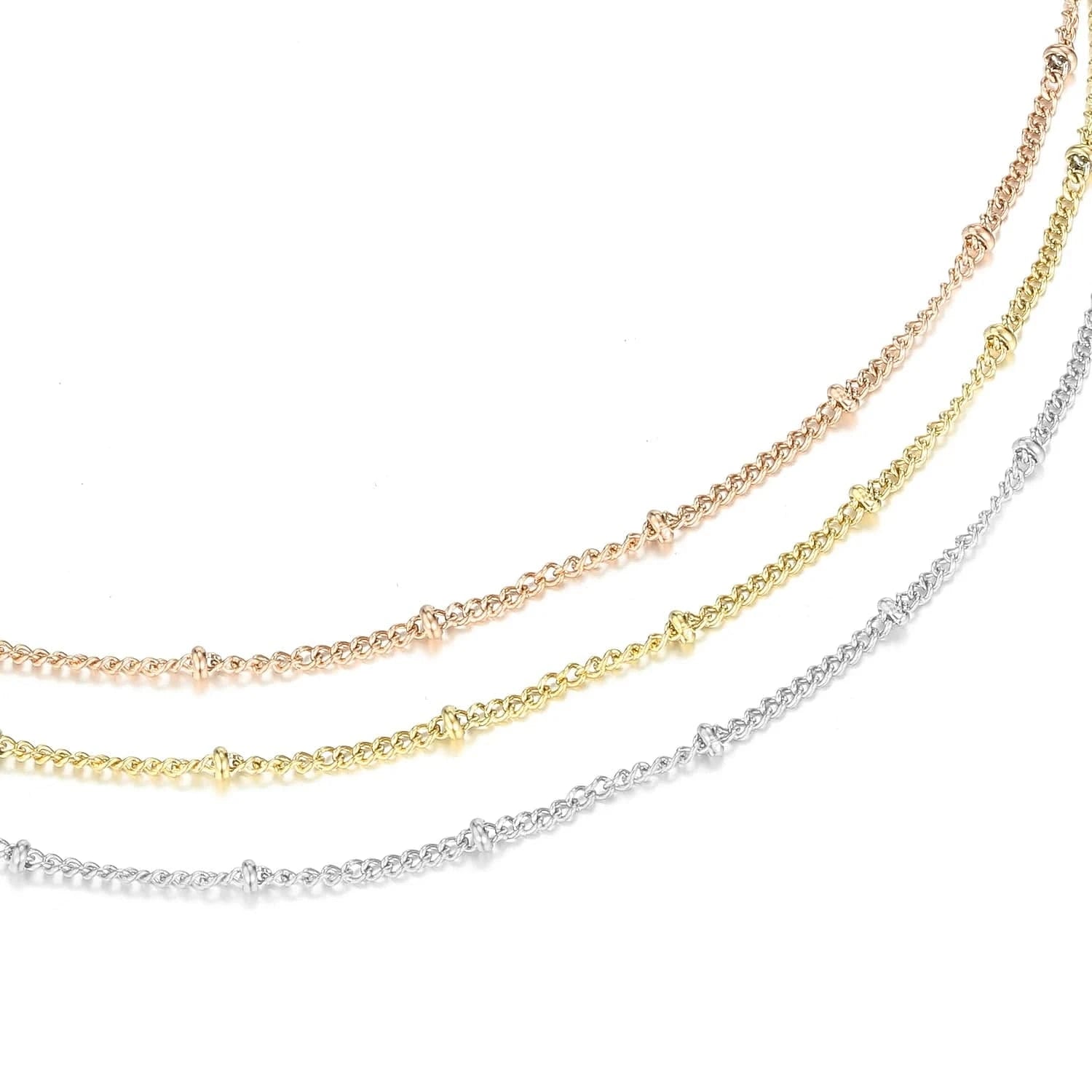 Wholesale best selling women  jewelry female stainless steel ball link chain necklaces collares de mujer