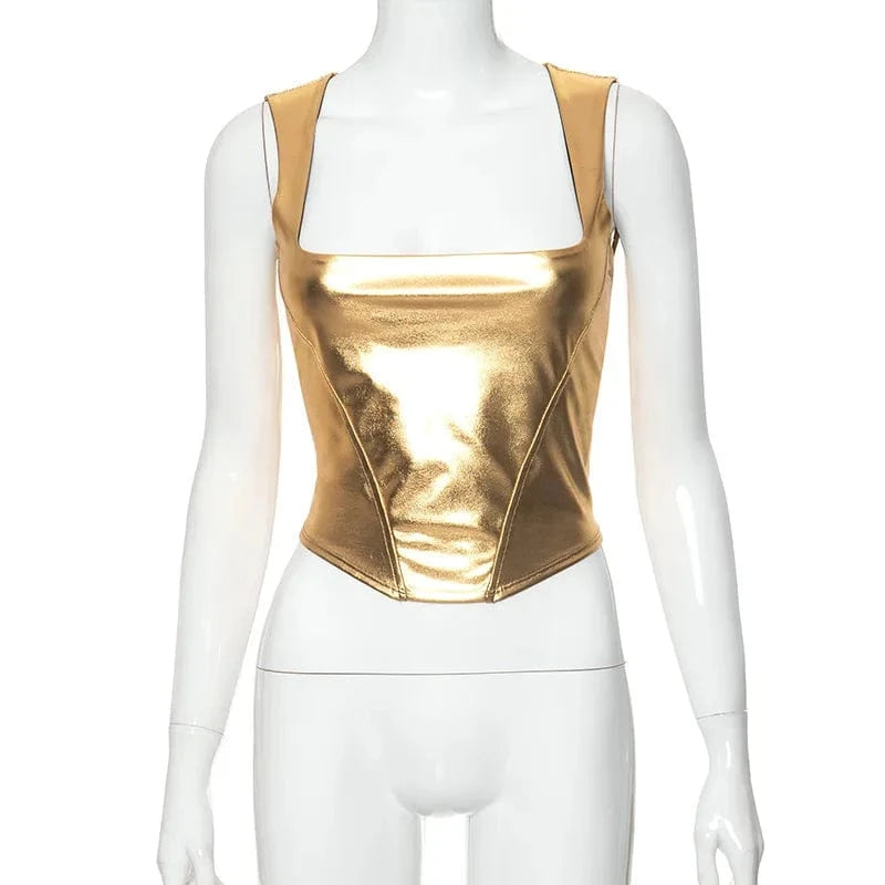 Wholesale boutique 2024 fashion crop top sexy club wear women tank tops corset