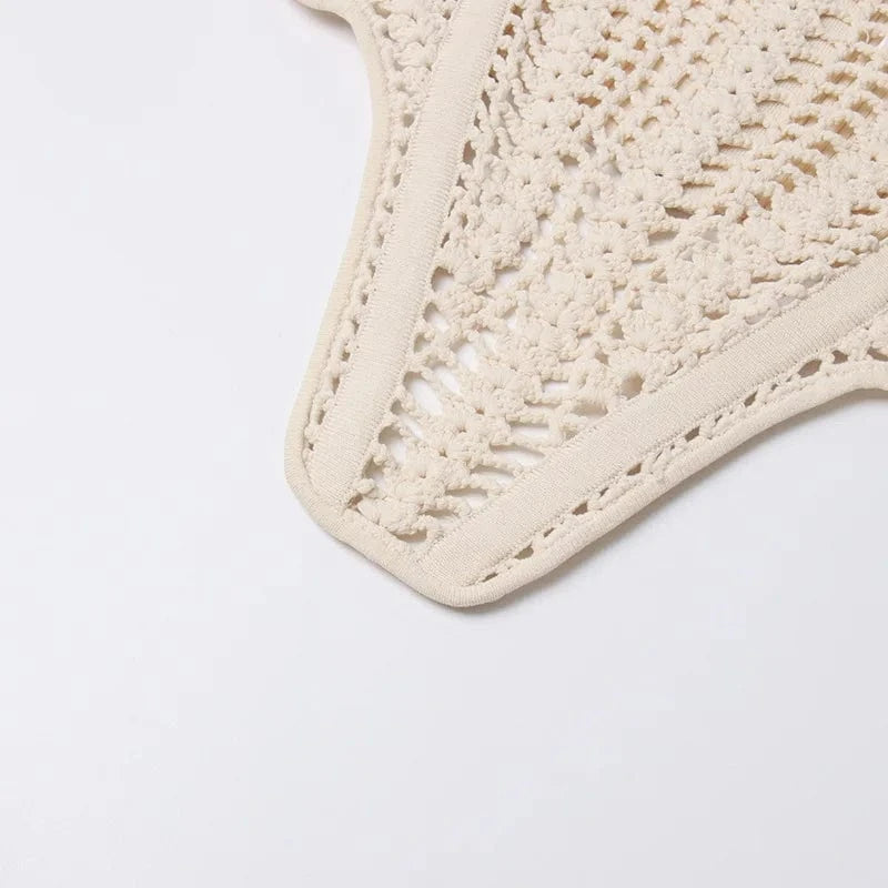 Wholesale boutique 2024 fashion crop top sexy knitted club wear women tank tops corset