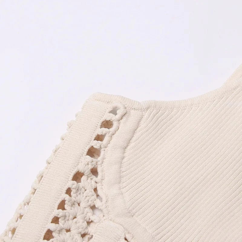 Wholesale boutique 2024 fashion crop top sexy knitted club wear women tank tops corset