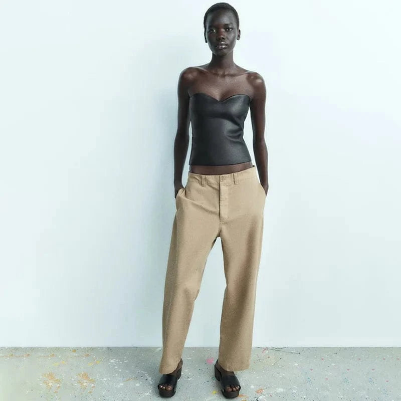 Wholesale boutique 2024 fashion crop top sexy shiny club wear women tank tops corset