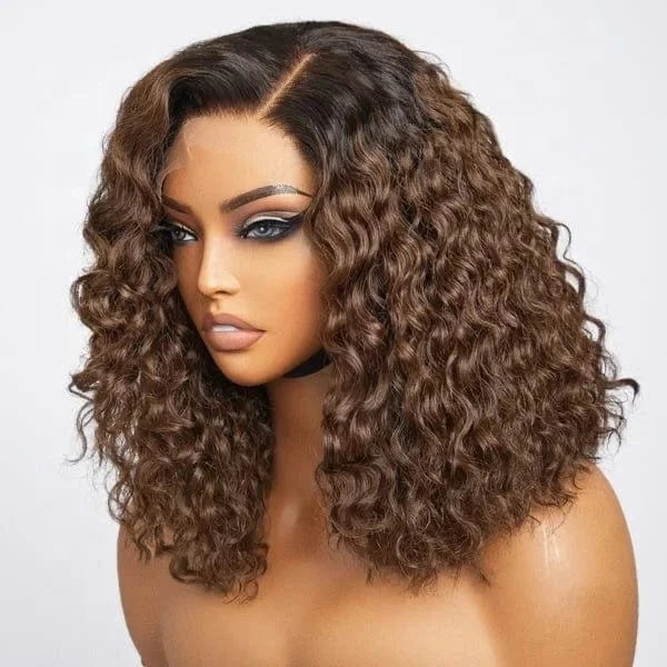 Wholesale Brazilian 13x6 HD Human Hair Transparent Lace Front Wig for Black Women, Kinky Curl 13*4 HD Swiss Lace Frontal Wigs