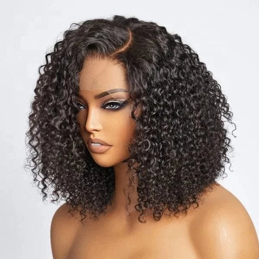 Wholesale Brazilian 13x6 HD Human Hair Transparent Lace Front Wig for Black Women, Kinky Curl 13*4 HD Swiss Lace Frontal Wigs