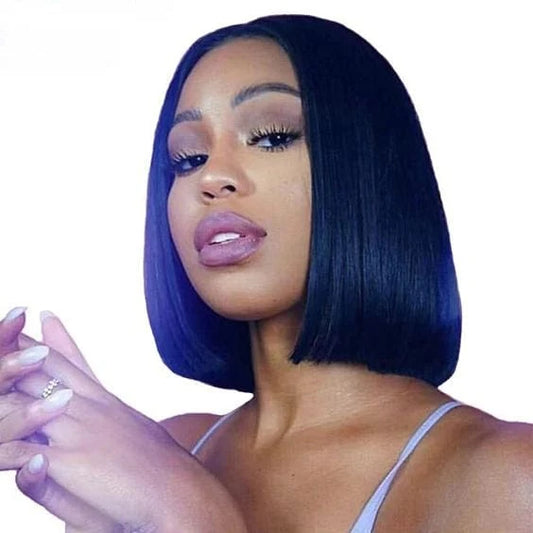 Wholesale Brazilian pre plucked lace wig human short bob wig virgin hair 150 Density Bob 13x6 swiss lace front wigs Klaiyihair
