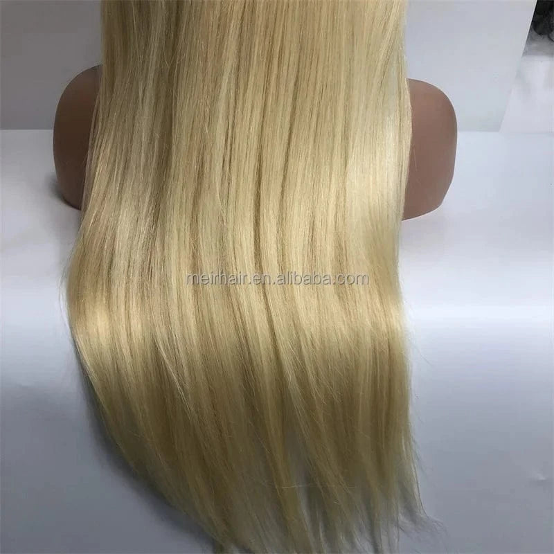 wholesale cheap deep water wave 30 inch ombre blonde frontal wig 613 human hair wig