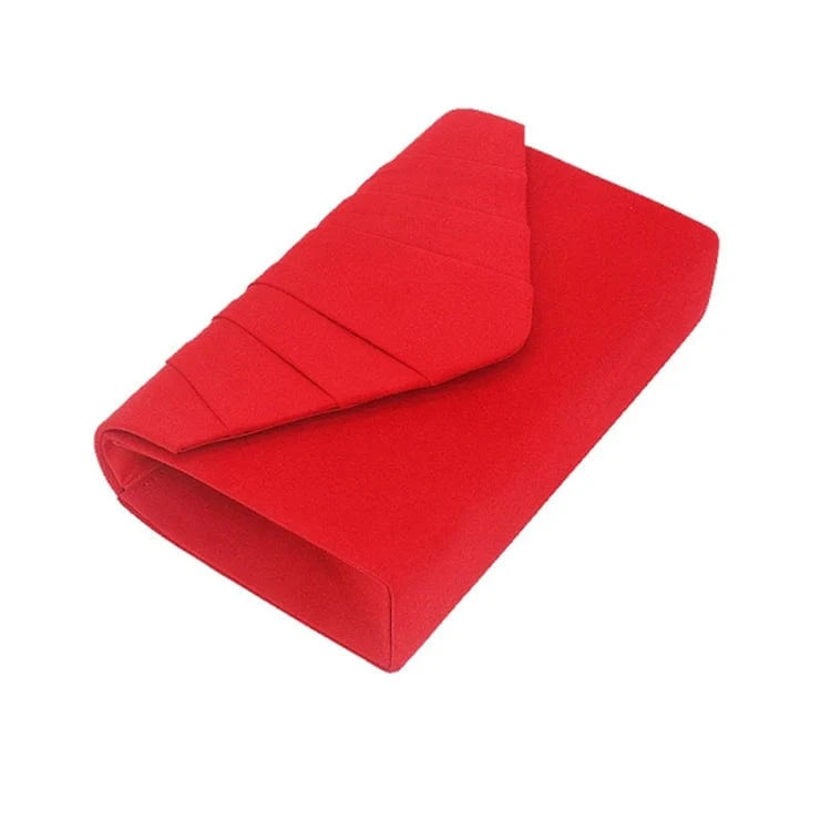 Wholesale custom stock fashion party women suede evening clutch bag