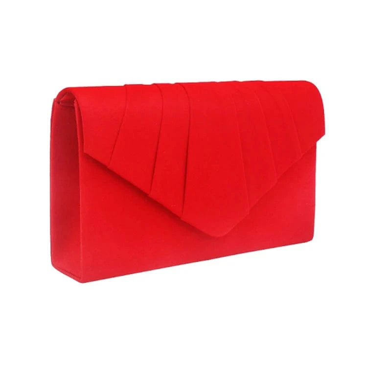 Wholesale custom stock fashion party women suede evening clutch bag