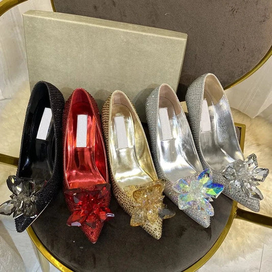 Wholesale designer women party pointed shoes stiletto high heels shoes for lady