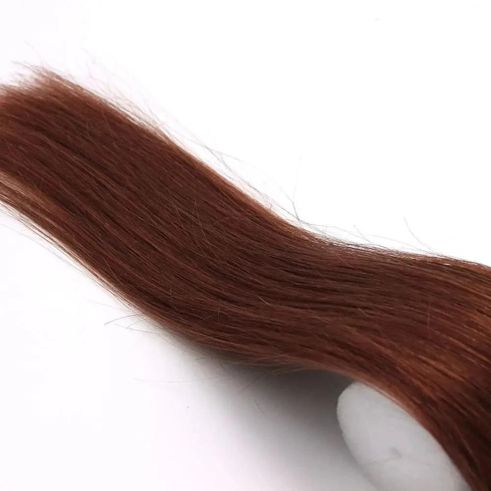 Wholesale Double Draw Easy Loop/Micro Ring Beads Indian Remy Human Hair Extensions Straight 33 Auburn 14-26" 100s 0.4g/0.5g/0.7g