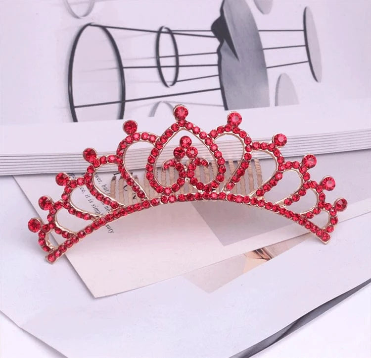 Wholesale Fashion Bridal Wedding zircon Rhinestone Crowns Metal Tiaras For Women