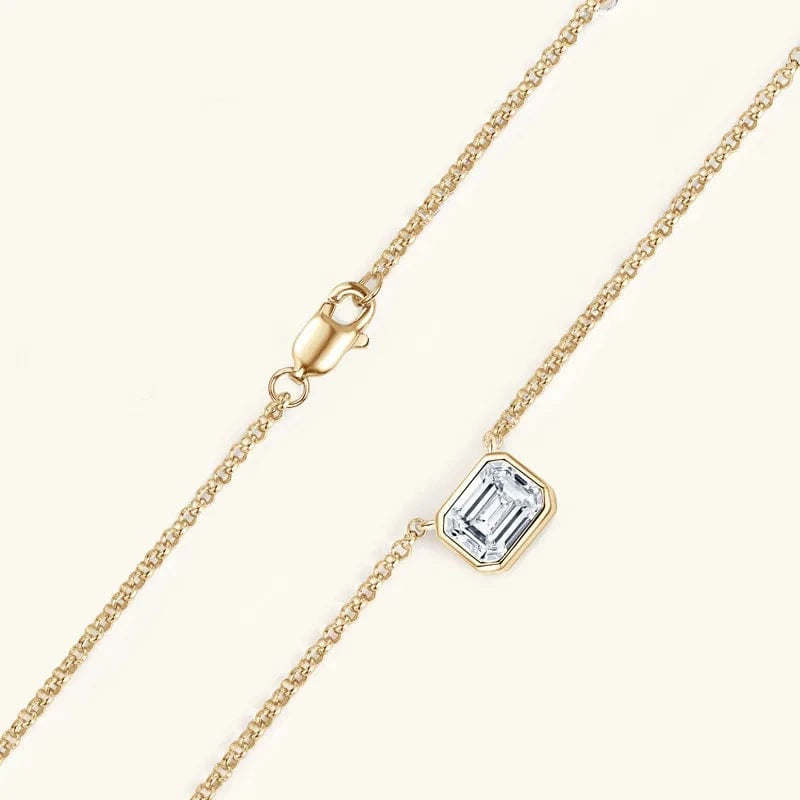 wholesale grade D 1ct moissanite diamond pendant necklaces 925 sterling silver with GRA certified moissanite jewelry for women
