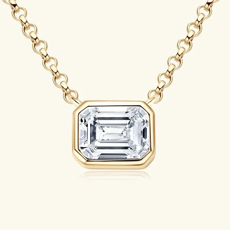 wholesale grade D 1ct moissanite diamond pendant necklaces 925 sterling silver with GRA certified moissanite jewelry for women