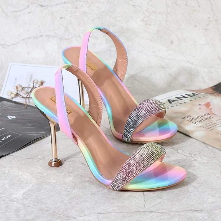 Wholesale High Heel Open Toe Summer Girls Dress Shoes Women Pumps Other Heeled Ladies Slippers Shoes Sandals For Women 2022