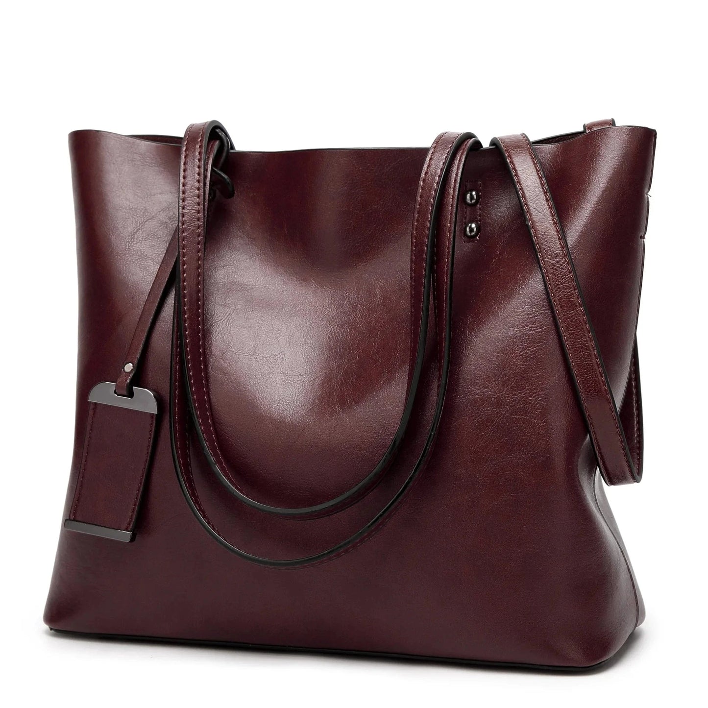 Wholesale High Quality Fashion Pink PU leather Totebag Large Capacity Handle Shoulder Bag For Women