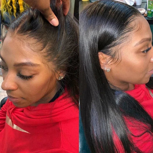 Wholesale HIgh Quality Price Straight Wig Brazilian Human Hair Lace Front Wigs For Black Woman