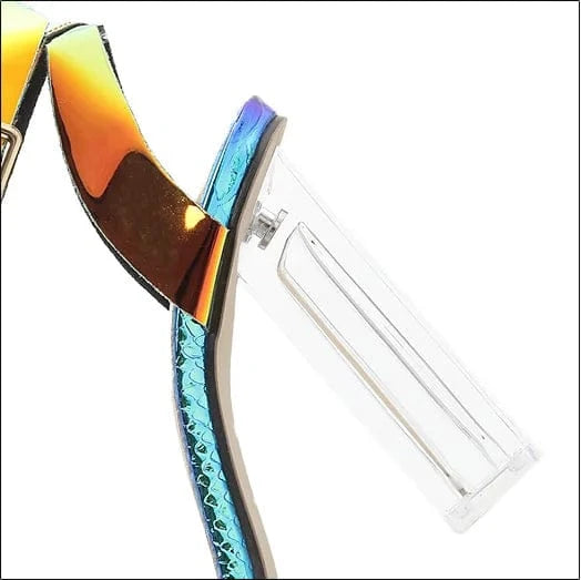 Wholesale High Quality Sexy Female Girl high heel ankle sandals sexy night club Ladies shoes high heels chunky heel sandals