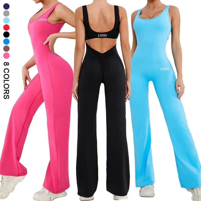 Wholesale High-quality Solid Color Sportswear Custom Logo Zipper Cardigan Jumpsuit Women's Training Jogging