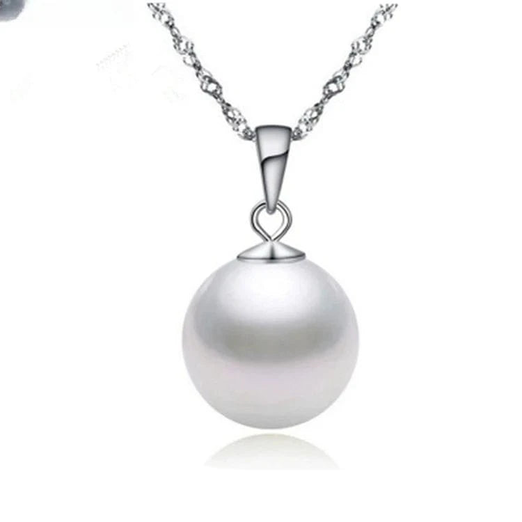 Wholesale Hot Selling Boutique Fashion Jewelry Nice Freshwater Pearl Jewelry 925 Sterling Silver Necklace for Women