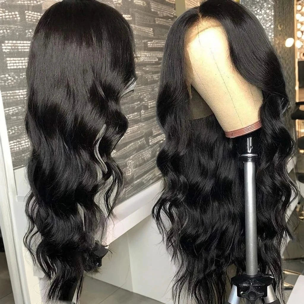 Wholesale Long Straight Full Virgin Brazilian Hair Wig Swiss Lace Front Closure Body Wave Cuticle Aligned Human Hair