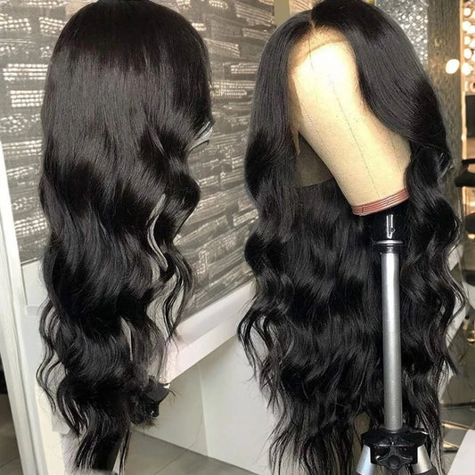 Wholesale Long Straight Full Virgin Brazilian Hair Wig Swiss Lace Front Closure Body Wave Cuticle Aligned Human Hair