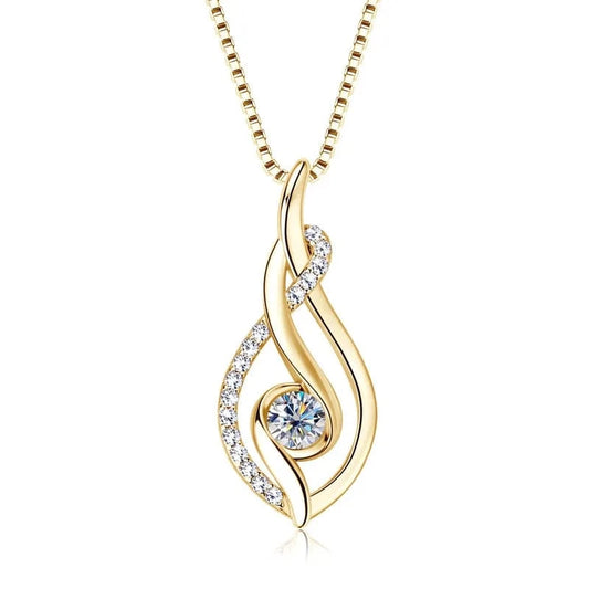 wholesale minimalist grade D 0.43ct moissanite pendant necklaces 925 sterling silver simple ice out moissanite jewelry women
