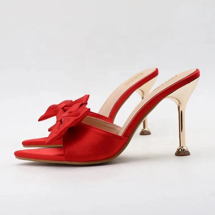 Wholesale New Designer Luxury Women High Thin Heels Dress Shoes Fashion Female Slippers Ladies Heeled Sandals