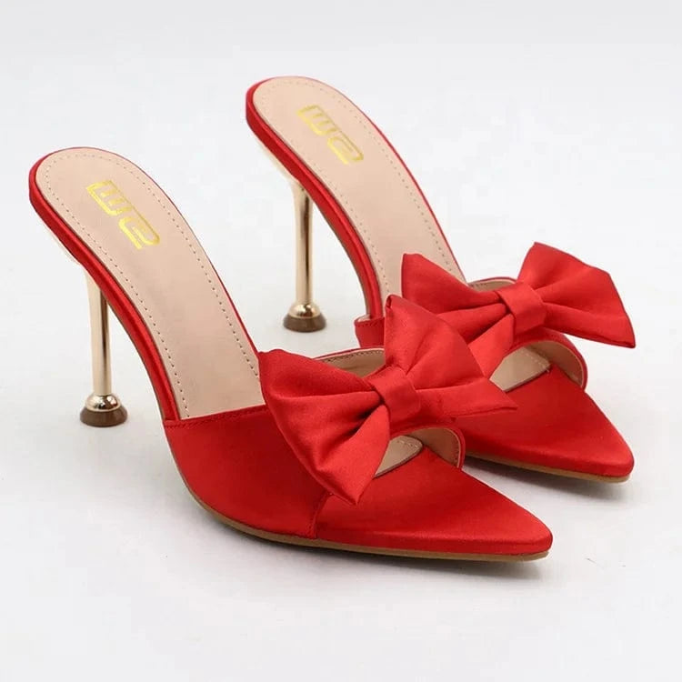 Wholesale New Designer Luxury Women High Thin Heels Dress Shoes Fashion Female Slippers Ladies Heeled Sandals