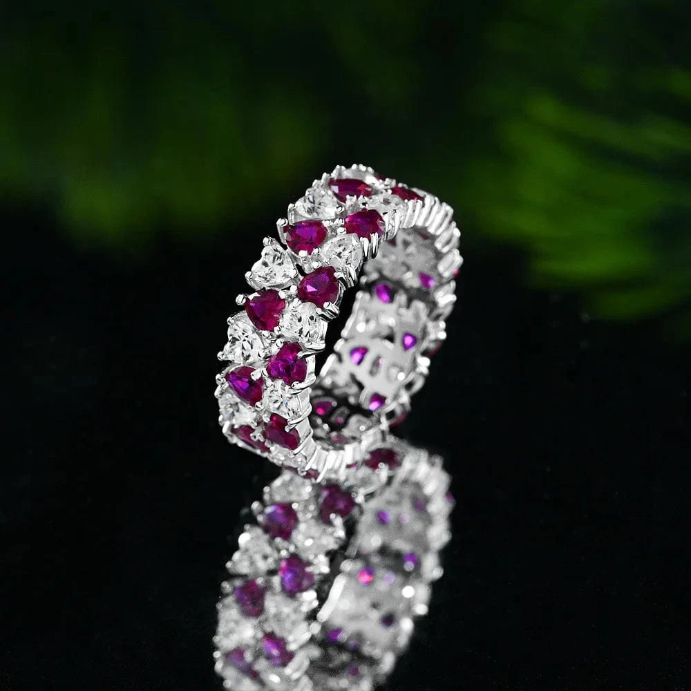 Wholesale New European and American Fine Jewelry Plated 18k 925 Sterling Silver Plated Zircon Ring