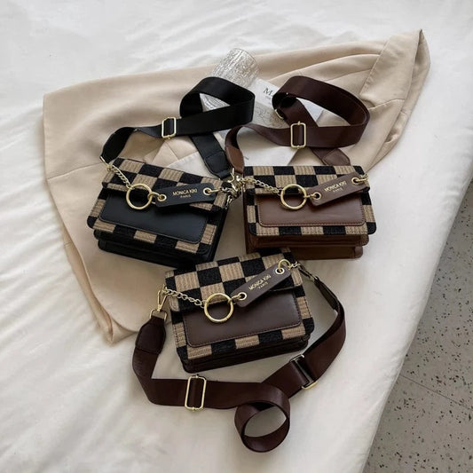 Wholesale New Fashion Trendy Handbags 2024 light feminine charm Wide Shoulder Strip Bags lady design purses for women