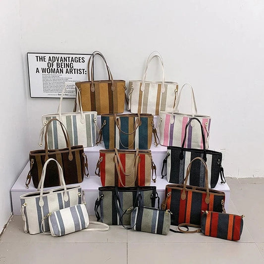Wholesale New Good Quality Handbags 2024 Light Lady High Capacity Tote Bags Lady Design 2 in 1 Purses For Females