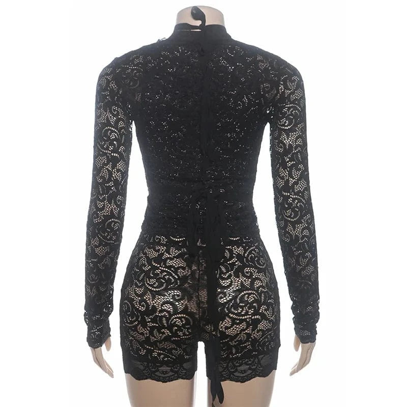 Wholesale online shopping usa size 2024 summer boutique women lace sexy 2 piece shorts set