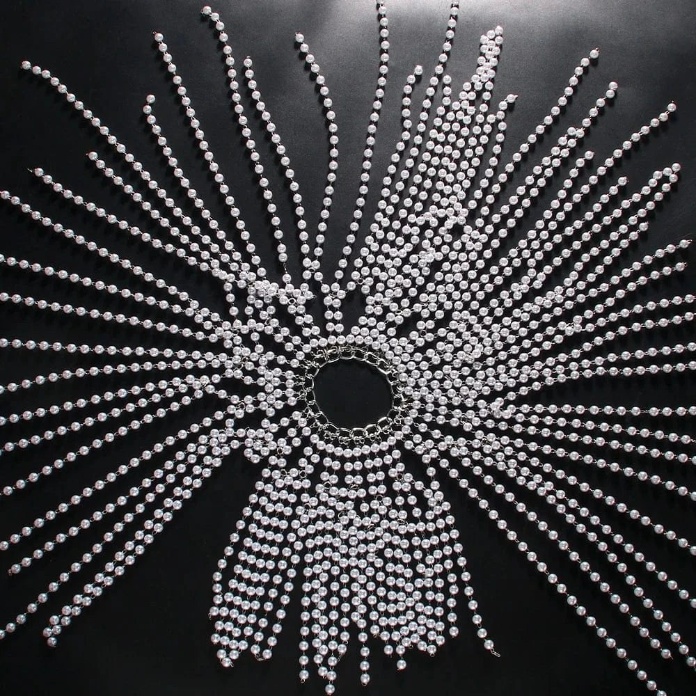 Wholesale Pearl Tassel Hair Accessories For Women Wedding Bride Jewelry Fashion Tassel Hair Chain Jewelry Gift