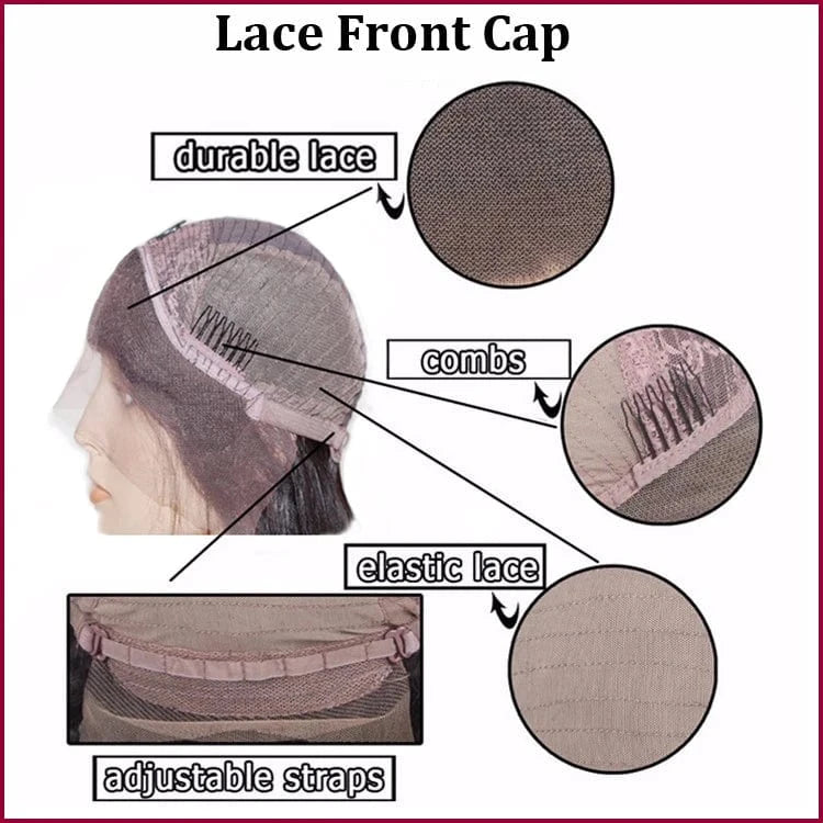 Wholesale Peruvian Human Hair Natural Hairline Free Part Pre Plucked 13*4 Kinky Curly Lace Front Wig