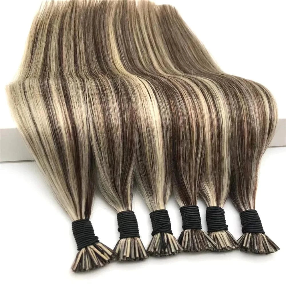 Wholesale Russian Pre Bonded Hair Raw Double Drawn Remy X/Y/V/ U Tip Flat Tip i Tip Hair Extensions human