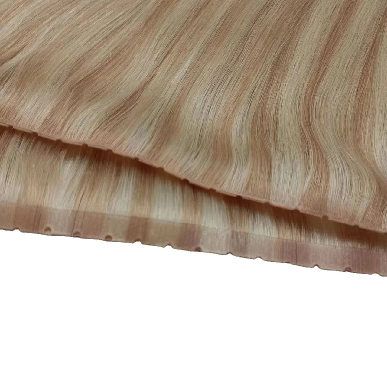 Wholesale Russian remy hair extension invisible tape in extensions ombre blonde color skin weft tape hair extension