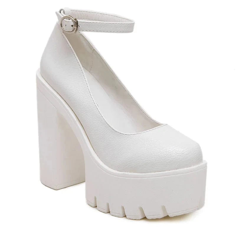 Wholesale super high heel women's shoes stage model thick heel nightclub catwalk shoes 2022