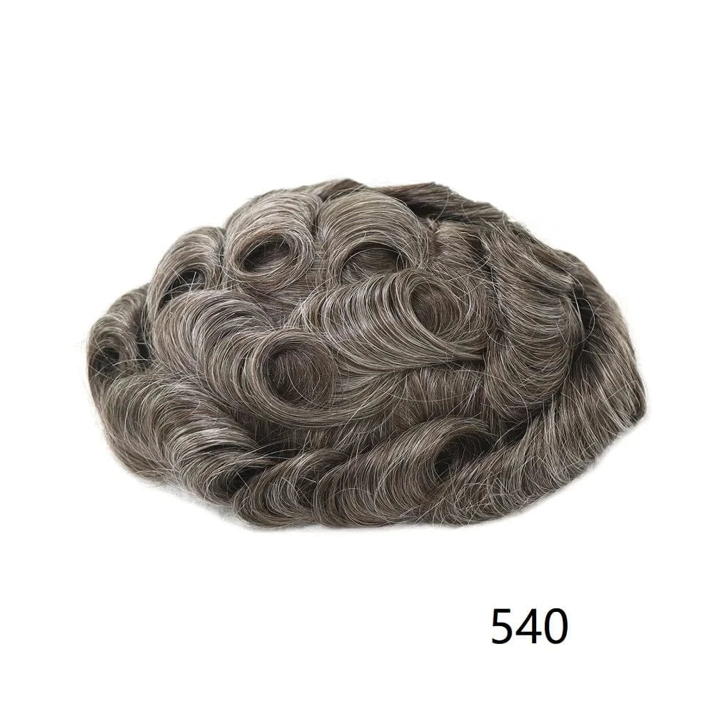 Wholesale Various Colors Sizes Front Lace Natural Indian Hair Toupee Man Pu Cap Hair Capillary Prosthesis For Men