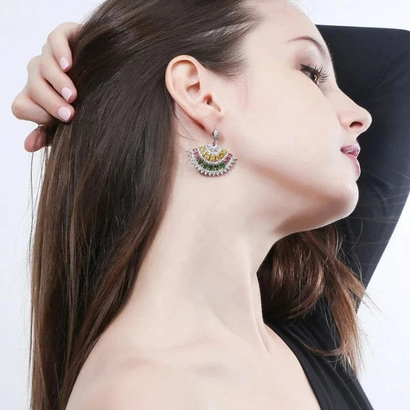 Wholesale womens fine jewelry hot sell Bling Iced Out Diamond Women Engagement Wedding Bridal Jewelry Sets