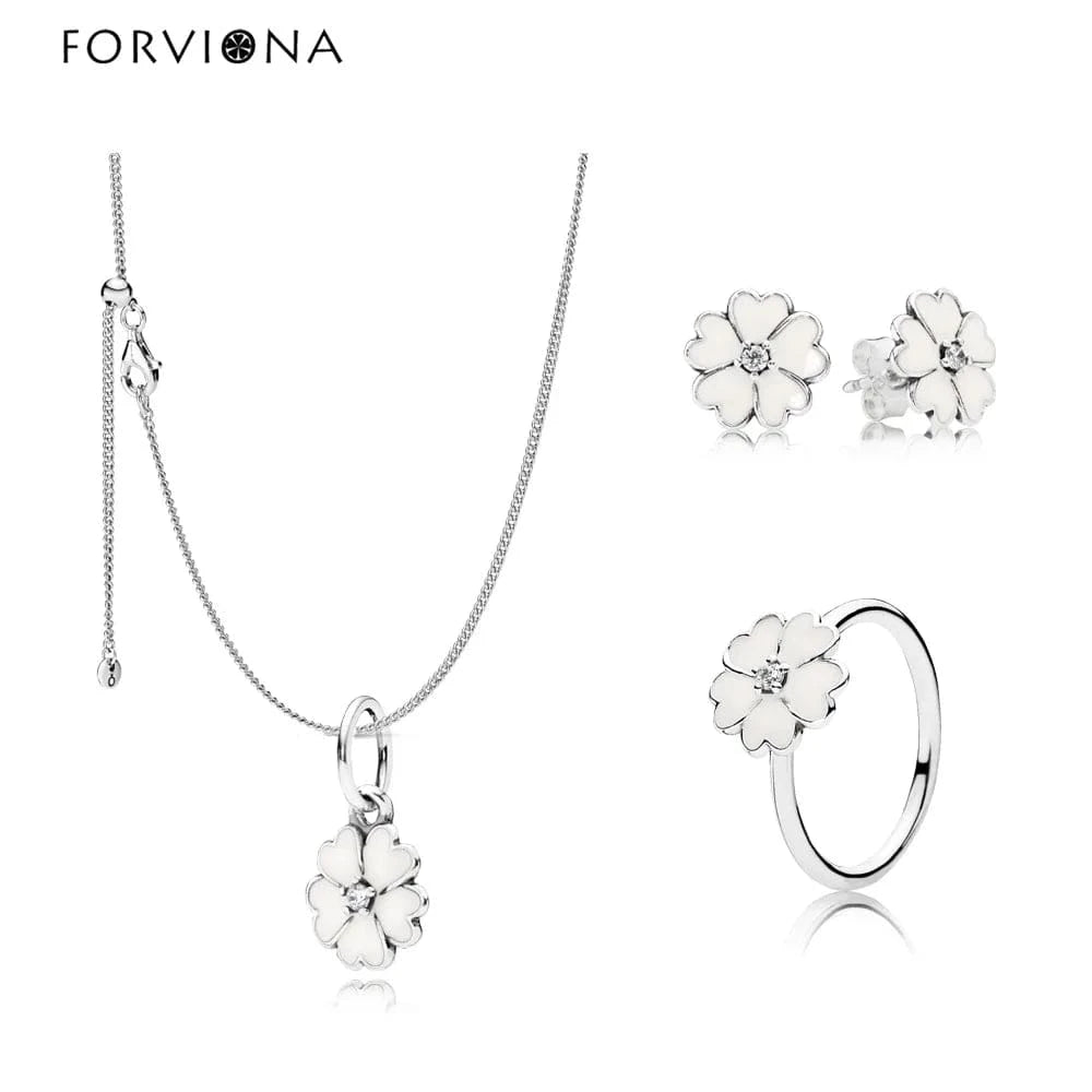 Wholesales Fine jewelry 925 sterling silver high quality jewelry set Zircon Trendy styles jewelry