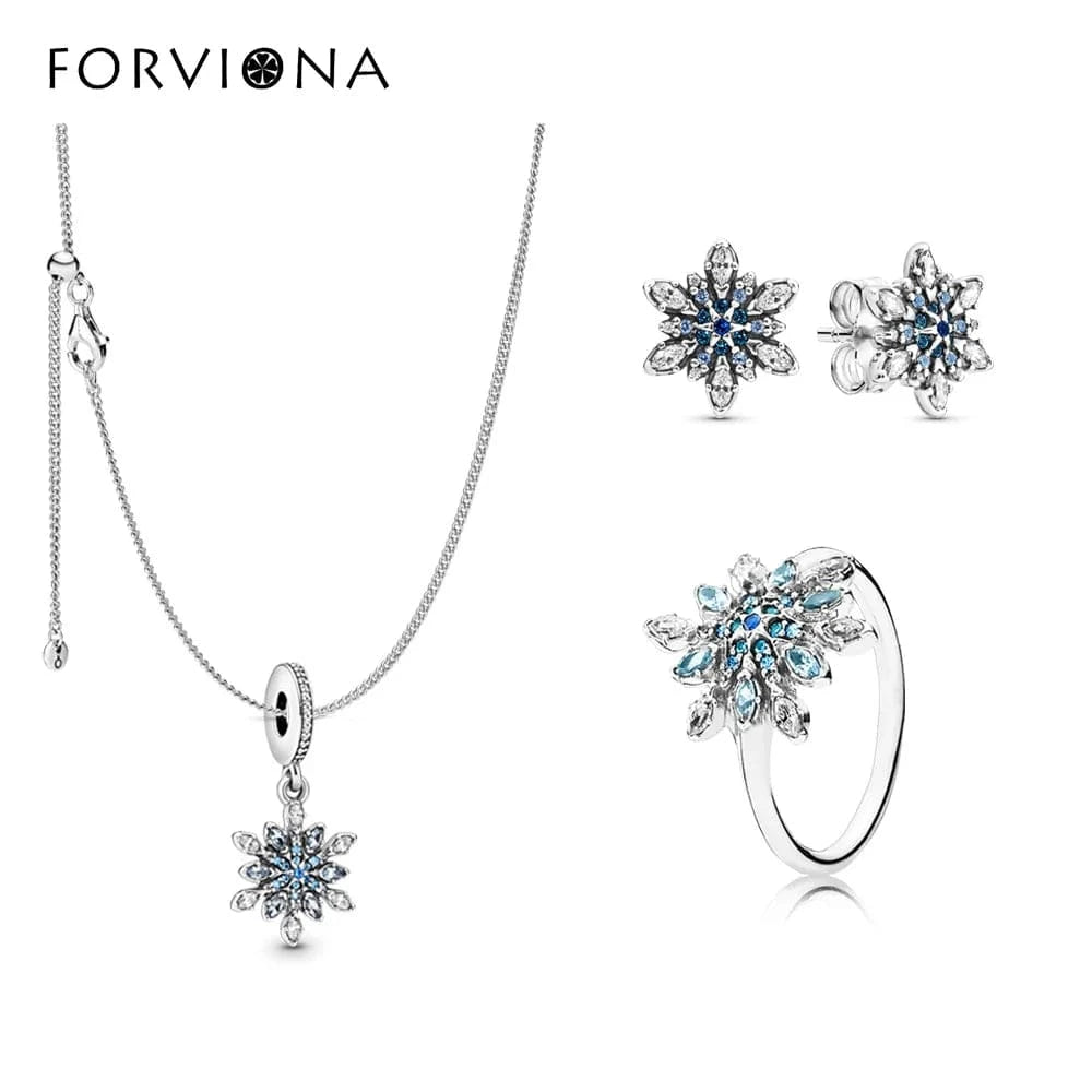 Wholesales Fine jewelry 925 sterling silver high quality jewelry set Zircon Trendy styles jewelry