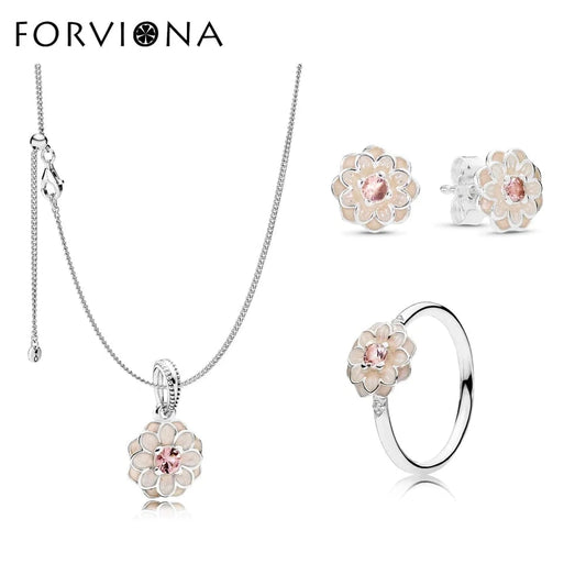 Wholesales Fine jewelry 925 sterling silver high quality jewelry set Zircon Trendy styles jewelry