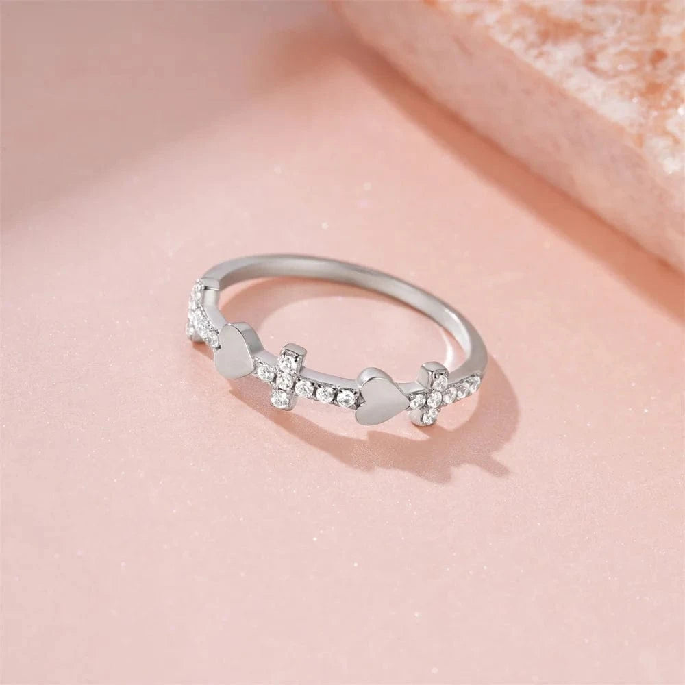 Whosale CZ Zircon Ring 925 Sterling Silver Jewellery Casual Rings Wedding Jewelry For Ladies