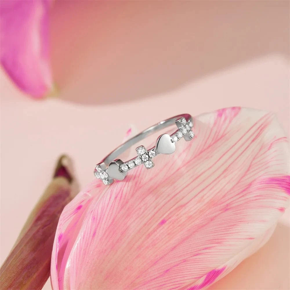 Whosale CZ Zircon Ring 925 Sterling Silver Jewellery Casual Rings Wedding Jewelry For Ladies