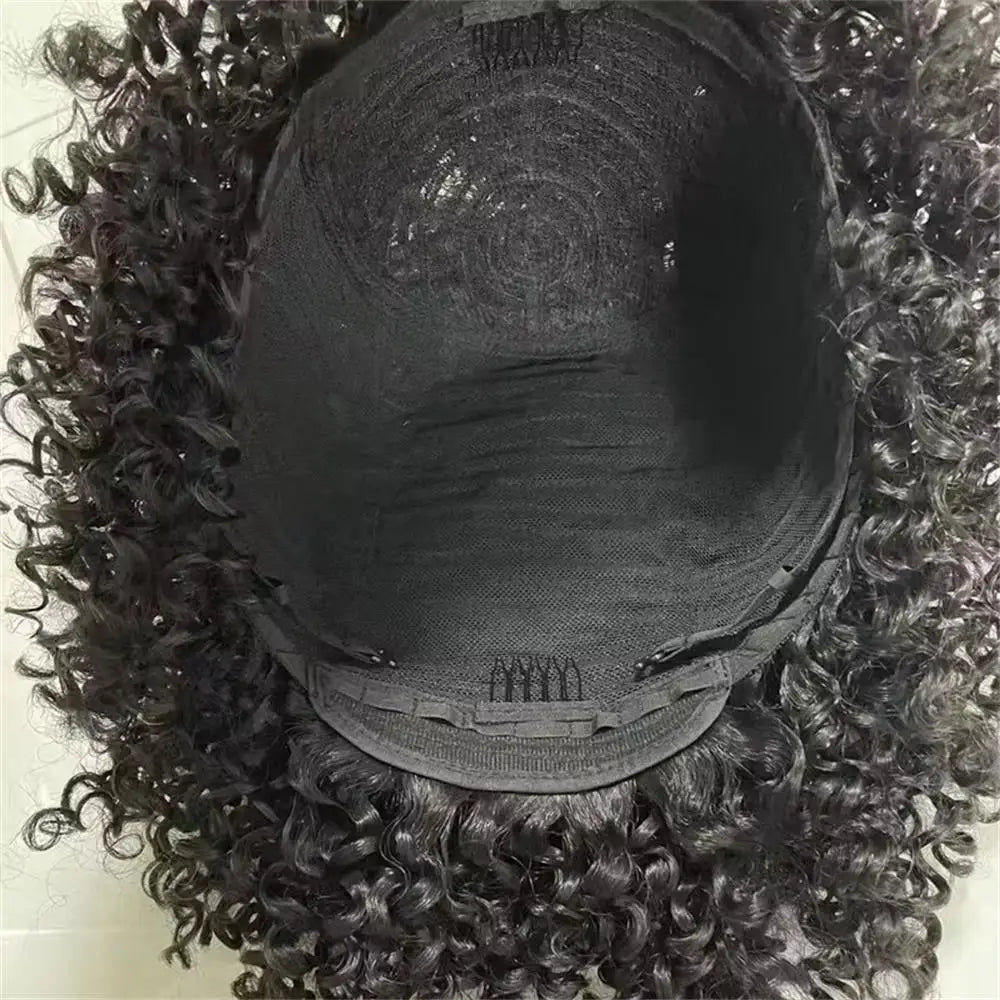 Wig 100 Percent Human Hair Kinky Curly Natural Look Soft and Silky - SN Wigs & More
