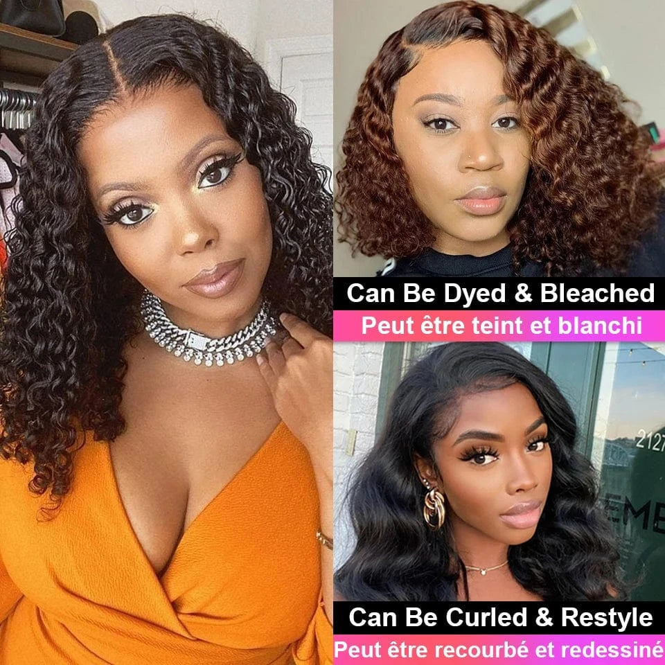 Wig Vendors Quality Original Brazilian Perruque Short Bob 100% Virgin Human Hair Lace Front Wigs for Black Woman