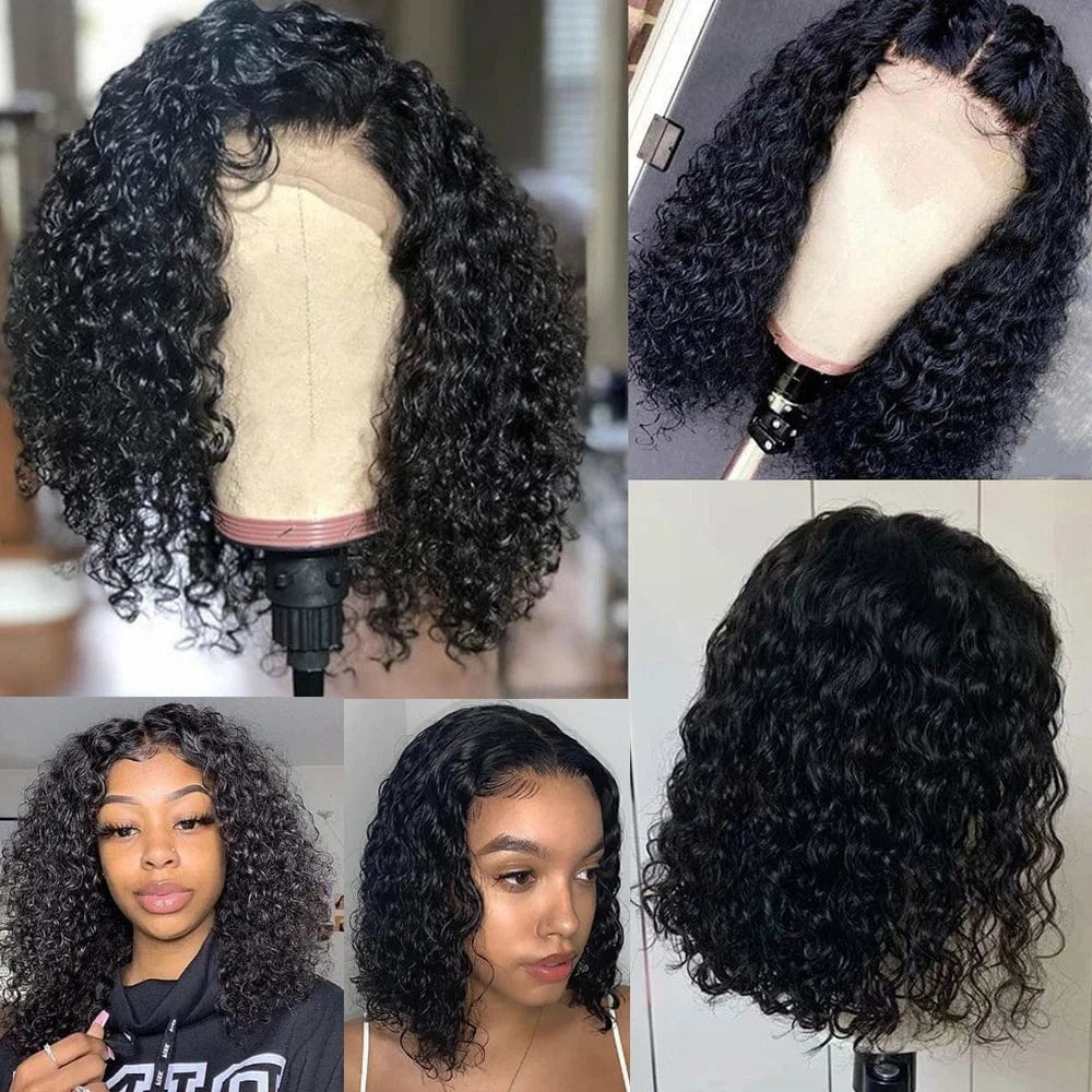 Wig Vendors Quality Original Brazilian Perruque Short Bob 100% Virgin Human Hair Lace Front Wigs for Black Woman